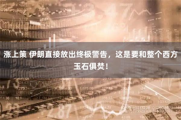 涨上策 伊朗直接放出终极警告，这是要和整个西方玉石俱焚！