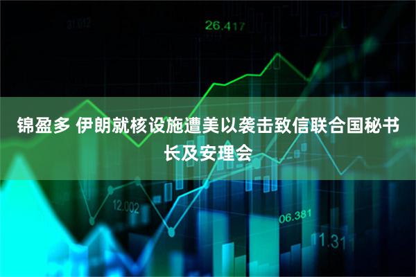 锦盈多 伊朗就核设施遭美以袭击致信联合国秘书长及安理会