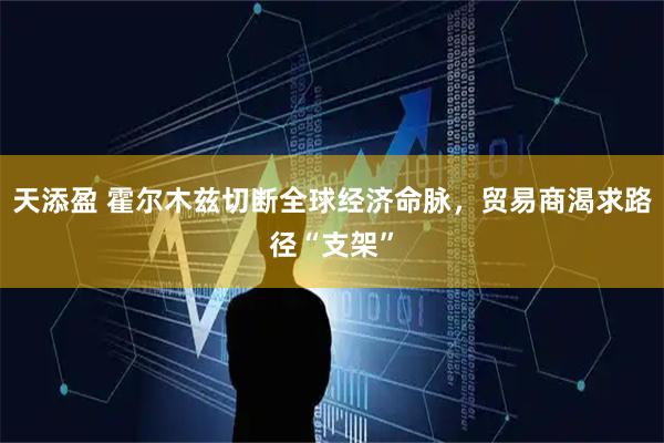 天添盈 霍尔木兹切断全球经济命脉，贸易商渴求路径“支架”