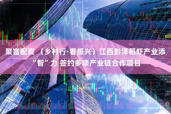 聚富配资 （乡村行·看振兴）江西彭泽稻虾产业添“智”力 签约多项产业链合作项目