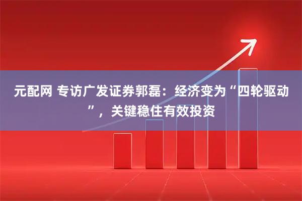 元配网 专访广发证券郭磊：经济变为“四轮驱动”，关键稳住有效投资