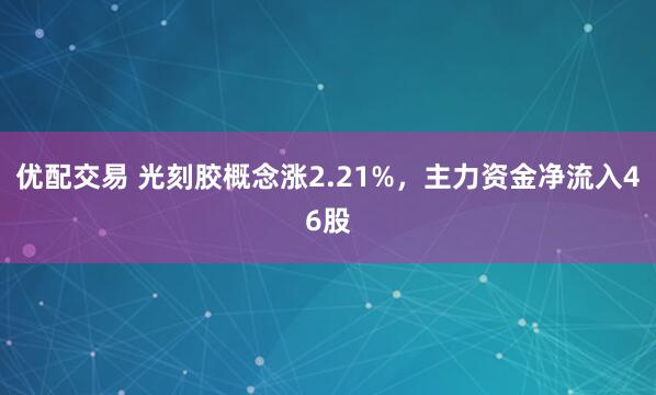优配交易 光刻胶概念涨2.21%，主力资金净流入46股